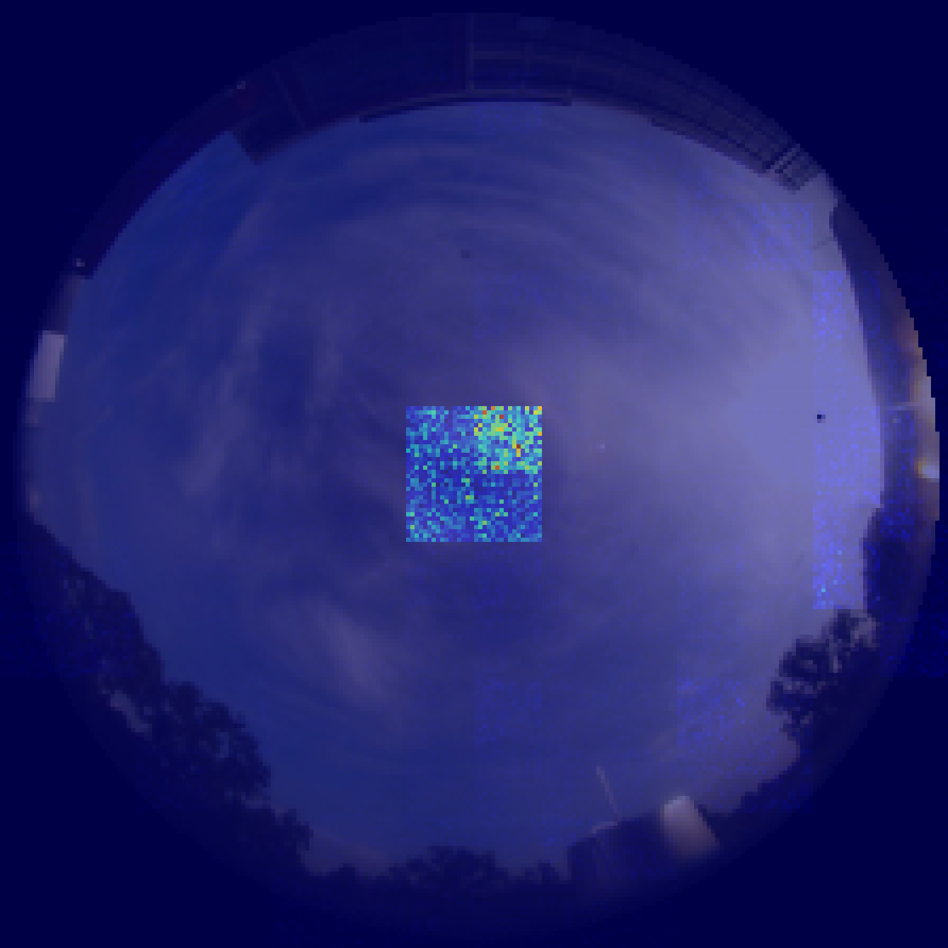 Effective receptive field visualization for Swin Base.